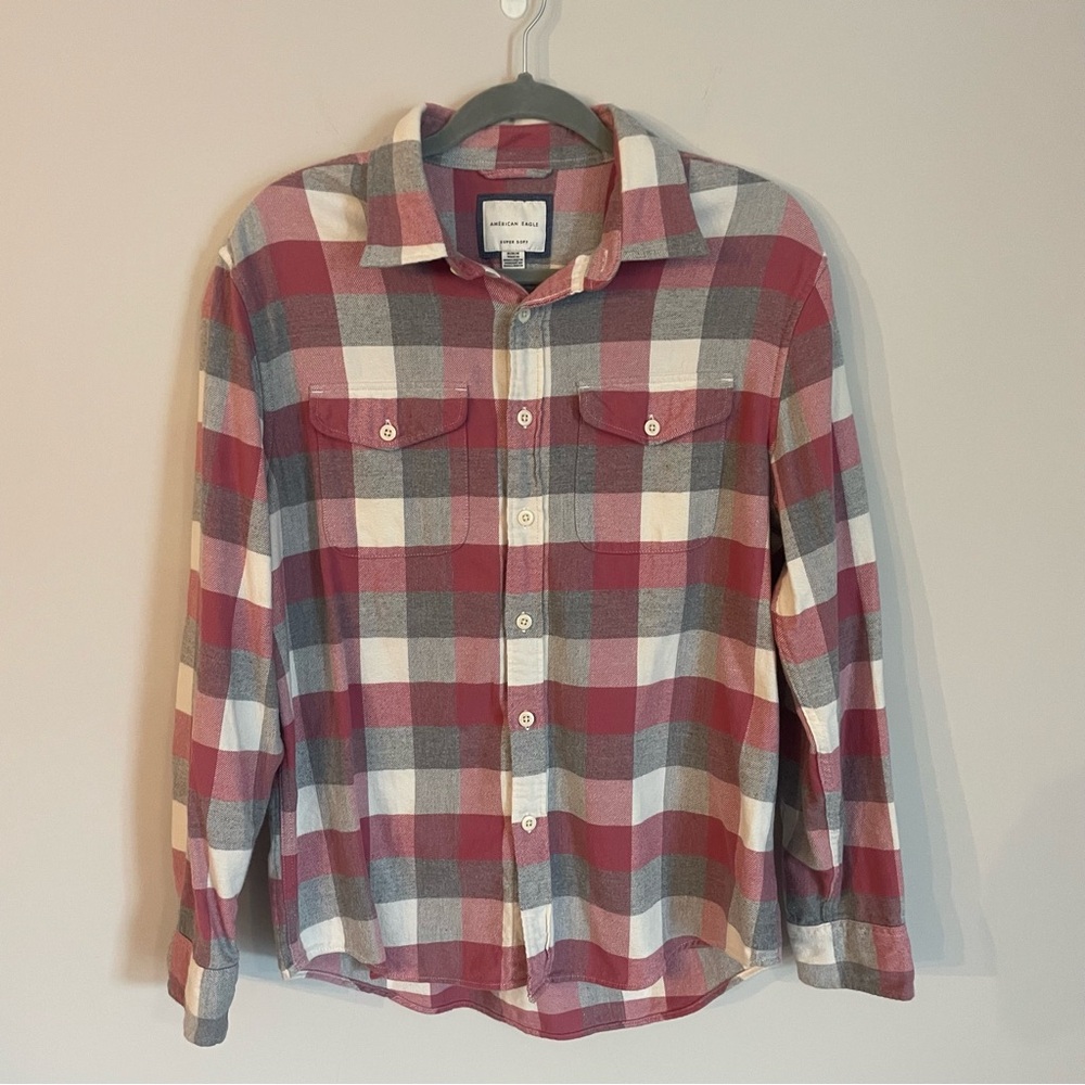 American Eagle Outfitters Flannel Shirt 100% Cotton Size M